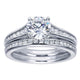 Engagement Ring 14k White Gold Diamond Straight