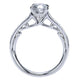 Engagement Ring 14k White Gold Diamond Straight