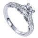 Engagement Ring 14k White Gold Diamond Straight