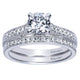 Engagement Ring 14k White Gold Diamond Straight