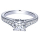 Engagement Ring 14k White Gold Diamond Straight