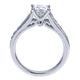 Engagement Ring 14k White Gold Diamond Straight