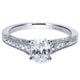 Engagement Ring 14k White Gold Diamond Straight