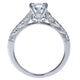 Engagement Ring 14k White Gold Diamond Straight