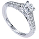 Engagement Ring 14k White Gold Diamond Straight