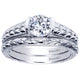 Engagement Ring 14k White Gold Diamond Straight