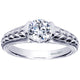 Engagement Ring 14k White Gold Diamond Straight