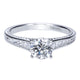 Engagement Ring 14k White Gold Diamond Straight