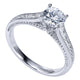 Engagement Ring 14k White Gold Diamond Straight