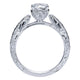 Engagement Ring 14k White Gold Diamond Straight