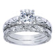 Engagement Ring 14k White Gold Diamond Straight