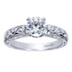 Engagement Ring 14k White Gold Diamond Straight