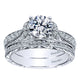 Engagement Ring 14k White Gold Diamond Straight