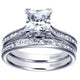 Engagement Ring 14k White Gold Diamond Straight