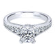 Engagement Ring 14k White Gold Diamond Straight