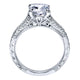 Engagement Ring 14k White Gold Diamond Straight