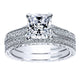 Engagement Ring 14k White Gold Diamond Straight
