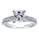 Engagement Ring 14k White Gold Diamond Straight