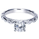 Engagement Ring 14k White Gold Diamond Straight