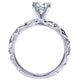 Engagement Ring 14k White Gold Diamond Straight