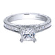Engagement Ring 14k White Gold Diamond Straight