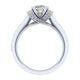 Engagement Ring 14k White Gold Diamond Straight