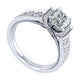 Engagement Ring 14k White Gold Diamond Straight
