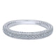 Wedding Band 14k White Gold Diamond Straight