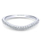 Wedding Band 14k White Gold Diamond Straight