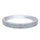 Wedding Band 14k White Gold Diamond Straight