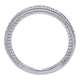 Wedding Band 14k White Gold Diamond Straight