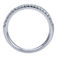 Wedding Band 14k White Gold Diamond Straight
