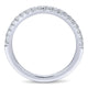 Wedding Band 14k White Gold Diamond Straight