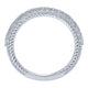 Wedding Band 14k White Gold Diamond Straight