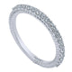 Wedding Band 14k White Gold Diamond Straight