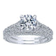Wedding Band 14k White Gold Diamond Straight