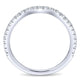 Wedding Band 14k White Gold Diamond Straight