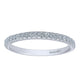 Wedding Band 14k White Gold Diamond Straight