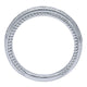 Wedding Band 14k White Gold Diamond Straight