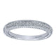 Wedding Band 14k White Gold Diamond Straight