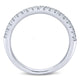 Wedding Band 14k White Gold Diamond Straight