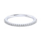 Wedding Band 14k White Gold Diamond Straight
