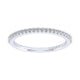 Wedding Band 14k White Gold Diamond Straight