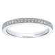 Wedding Band 14k White Gold Diamond Straight