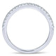 Wedding Band 14k White Gold Diamond Straight