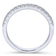 Wedding Band 14k White Gold Diamond Straight