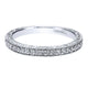 Wedding Band 14k White Gold Diamond Straight