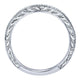 Wedding Band 14k White Gold Diamond Straight