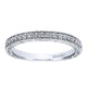 Wedding Band 14k White Gold Diamond Straight