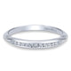 Wedding Band 14k White Gold Diamond Straight